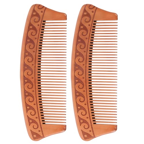 BELLIFFY 2stücke Antistatische Holzhaarbürsten Kleine Haarkämme Für Haarschnitt Und Kopfhautmassage Geeignet Für Damen Und Für Und Outdoor-aktivitäten von BELLIFFY