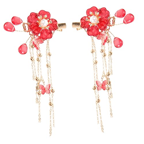 BELLIFFY 2St Haarspangen für Frauen hochzeitshaar schmuck wedding hair accessories chinesische Haarstäbchen Brauthaarschmuck für Frauen Quasten-Haarspangen Hochzeitshaarspangen für Bräute BELLIFFY 2St Haarspangen für Frauen hochzeitshaar schmuck wedding hair accessories chinesische Haarstäbchen Brauthaarschmuck für Frauen Quasten-Haarspangen Hochzeitshaarspangen für Bräute von BELLIFFY