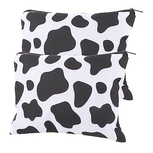 BELLIFFY Kosmetiktasche Mit Kuhmuster Make-up-Organizer-Tasche Reisetasche Aufbewahrungstasche Bequem Tragen Und Praktisch Täglichen Gebrauch Oder Reisen von BELLIFFY