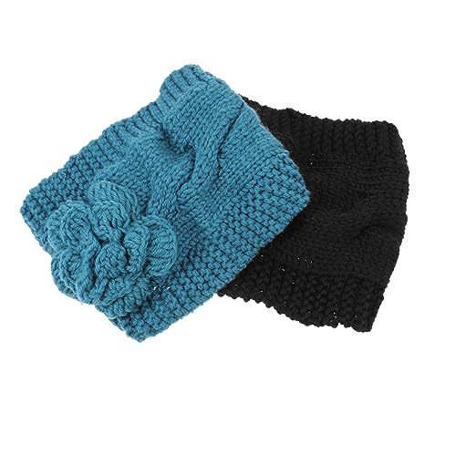 BELLIFFY 2stücke Gestricktes Stirnband Für Damen Warmes Stirnband Winddicht Handgemachte Haarbänder Kopf Wraps Für Winter Und Kühle Tage von BELLIFFY