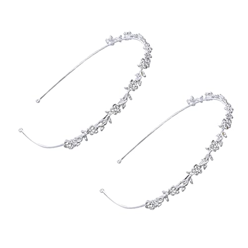 BELLIFFY Blumen Stirnband Für Braut Hochzeit Haarband Mit Blumen-strass Zartes Kopfschmuck Für Mädchen von BELLIFFY