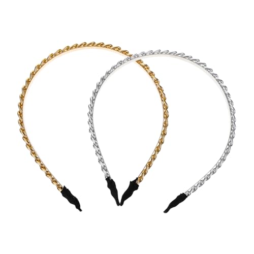 BELLIFFY 2stücke Kreative Ketten-stirnband Aus Metall Für Frauen Und Mädchen Dünn Und Modisch Als Haaraccessoire Für Partys Und Besondere Anlässe BELLIFFY 2stücke Kreative Ketten-stirnband Aus Metall Für Frauen Und Mädchen Dünn Und Modisch Als Haaraccessoire Für Partys Und Besondere Anlässe von BELLIFFY