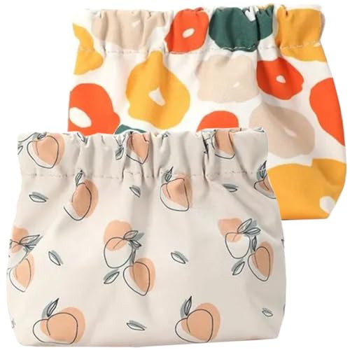 BELLIFFY 2 Stück Kosmetiktaschen Für Damen Aufbewahrungstasche Für Kosmetika Und Toilettenartikel Einfache Make-up-Tasche Mit Verarbeitung von BELLIFFY