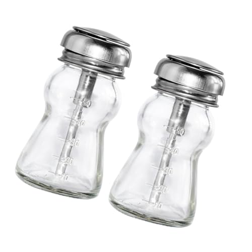 BELLIFFY 2er Set 60ml Nagellackentferner Glasflasche Mit Pumpmechanismus Multifunktionale Leere Flasche Für Make up Entferner Und Nagelkunst Ideal Für Kosmetik Und Maniküre von BELLIFFY