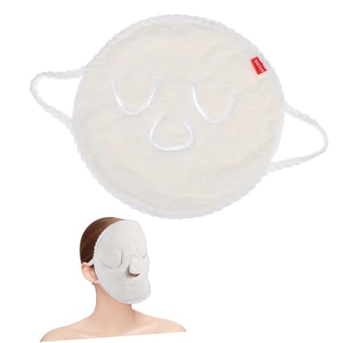 BELLIFFY 2stücke Wiederverwendbare Gesichts-handtücher Für Dampfanwendungen Kälte Wärmetherapeutische Gesichtsmasken Für Feuchtigkeitsspendende Hautpflege Für Frauen Und Mädchen von BELLIFFY