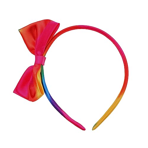 BELLIFFY 2er Set ädchen Haarband Regenbogen Satin Mit Passendem Schleifen Haarreif Bunte Haaraccessoires Für Und ädchen von BELLIFFY