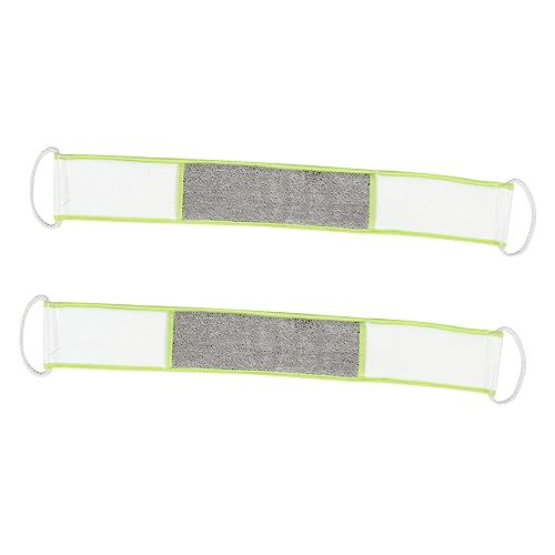 BELLIFFY 2stücke Badetuch Doppelseitig Dusch-körperwäscher Rückenpeeling-handtuch Wäscher-handtuch Bade-rückentuch Bad Peeling Wäscher von BELLIFFY