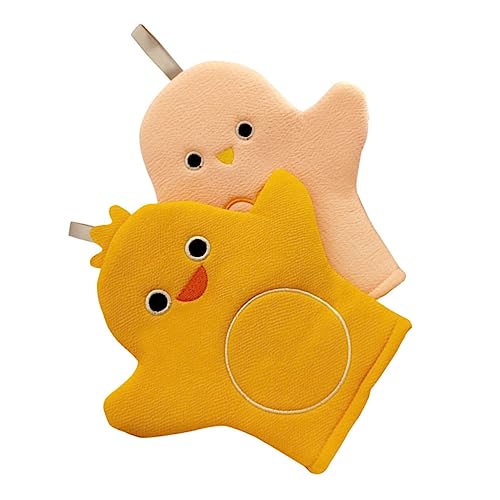 BELLIFFY 2st Badetuch Für Kinder Peeling-körperpeeling Bade-luffa-handschuhe Badewannenhandschuh Badehandschuhe Dusch-luffa-schwamm Bad-massage-handschuhe Schwämme Zum Schwämme Für von BELLIFFY