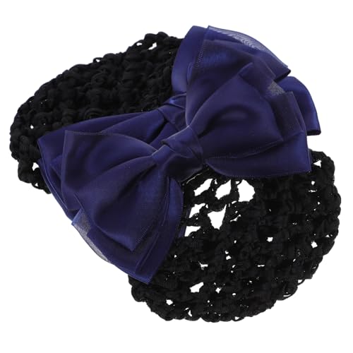 BELLIFFY 2 Stück Haarnetz-abdeckungen Mit Schleife Stoff-haarnetz-clips Haar-accessoires Für Frauen Und Mädchen von BELLIFFY