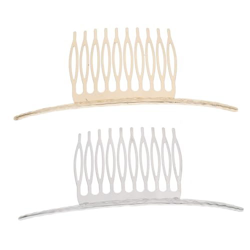 BELLIFFY 2stücke Haarkamm Für Damen Elegante Haarklammer Und Silber Für Hochzeiten Frisuren Und Alltagsgebrauch Mit Stabilen Zähnen Für Sicheren Halt von BELLIFFY