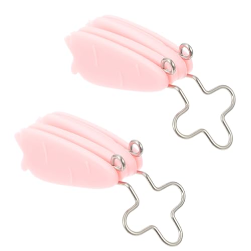 BELLIFFY 2st Formender Nasenclip Zange Küche Abnehmendes Gesicht Nieten Kiefertrainer Nasenstreifen Creme Gesichtsbehandlung Für Frauen Stopper Schlag Mundband Maske Piercing Rosa Eisen von BELLIFFY