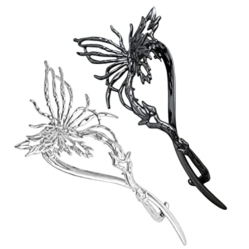 BELLIFFY 2stücke Schmetterling Haarspange Für Damen Clip Haarhalter Aus Passend Für Geburtstage Partys Festivals Und Besondere Anlässe von BELLIFFY