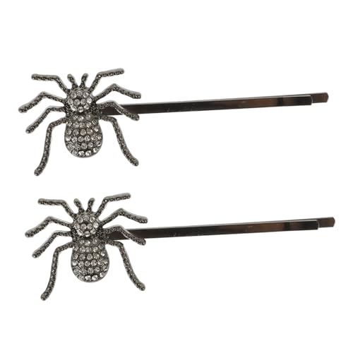 BELLIFFY 2stücke Haarnadel Mit Strass Und Spinne-design Für Damen Kleine Dekorative Bobby-pins Aus Robustem Material Als Haarzubehör Für Verschiedene Frisuren von BELLIFFY