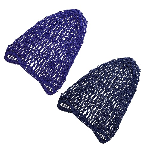 BELLIFFY 2st Netz Snood Haar Net Haar Haarschlafmütze Gehäkelte Haarpflege-hutabdeckung Gehäkelte Brötchenabdeckung Häkelnadel Für Haare Abdeckungen Für Die Haarpflege Im Salon Polyester von BELLIFFY