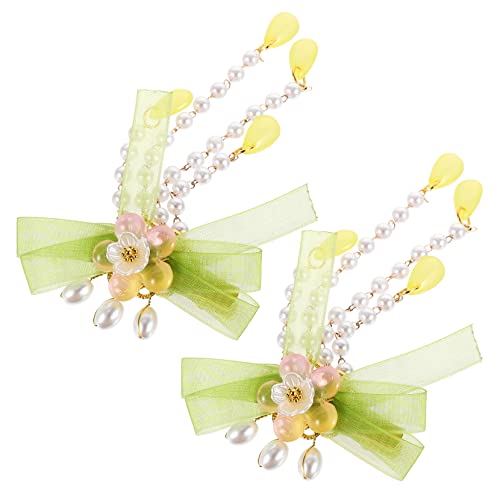 BELLIFFY 2stücke Blumen Quaste Haarspangen Für Mädchen Retro Haaraccessoires Für Tägliches Styling Fotografie Partys Oder Familienfeiern Metallmaterial Langlebig Und Haarschonend von BELLIFFY