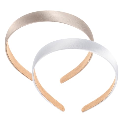 BELLIFFY 2stücke Breites Stirnband Farbe Haarband Damen Kopfwrap Sport Bad Hair Days Reisen Shopping Hochzeit von BELLIFFY