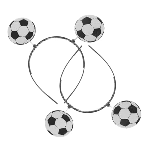 BELLIFFY 2stücke Fußball Stirnbänder Lustige Haarschmuck Für Sportevents Festivals Und Partys Stylische Kopfaccessoires Für Fans Und Cheerleader von BELLIFFY