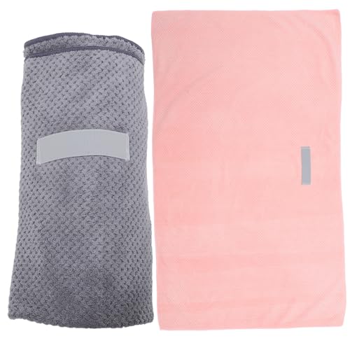 BELLIFFY 2st Trockene Haarhaube Duschhaube Haar-turban-handtuch Mikrofasertuch Badetuch Haar Absorbierende Kappe Spa-kopfpackungen Schnell Trocknendes Handtuch Für Das Haar Korallenvlies von BELLIFFY