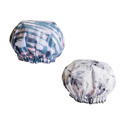 BELLIFFY Doppellagiger Duschhut Haarschutzkappe Badekappe Für Damen Und Herren Langlebiges Material von BELLIFFY