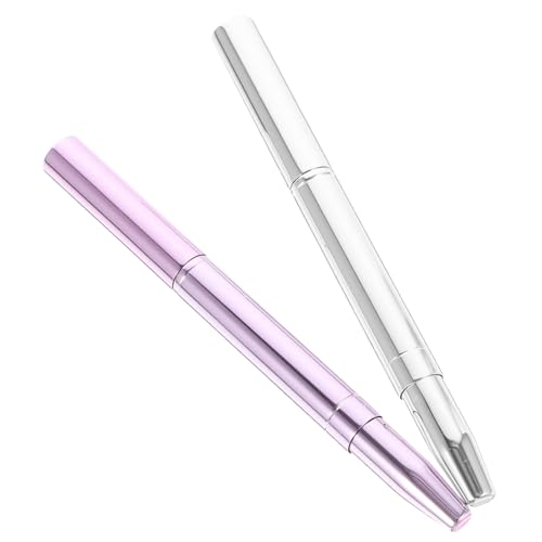 BELLIFFY 2stücke Doppelseitige Lippenpinsel Tragbare Make-up-pinsel Für Concealer Und Lidschatten Mit Eleganter Metalloberfläche Farbverlauf Für Täglichen Gebrauch Und Reisen von BELLIFFY