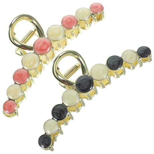 BELLIFFY 2stücke Große Haarspangen Metall Klammern Für Dicken Haar Frauen Haarklammern Styling Zubehör Clips Für Dickes Haar Frisuren Accessoires von BELLIFFY