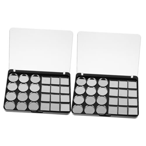 BELLIFFY 2stücke Leere Lidschatten-palette Mit Magneten Farb-fächer Für Individuelles Make-up Augen Make-up Organizer Geeignet Für Reisen Und Zuhause von BELLIFFY