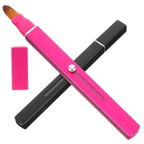 BELLIFFY 2stücke Lippenpinsel Für Lippenstift Einziehbarer Lippenstiftpinsel Make-up-pinsel Für Frauen Lippenapplikator Leicht Zu Transportieren Verwenden von BELLIFFY