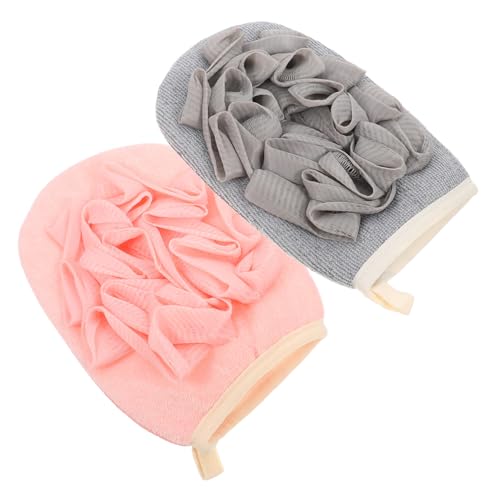 BELLIFFY 2stücke Pack Peeling-handschuhe Für Baden Körperpeeling Badehandschuhe Mit Schaum Für Dusche Badetücher Badezubehör Aus Hochwertigem Material Für Gründliche Hautreinigung von BELLIFFY