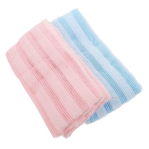BELLIFFY 2stücke Rückenschrubber Handtücher Peeling-badetücher Lange Duschtücher Für Zuhause Körper Reinigung Badetücher Bad Handtücher Einfache Home Bad von BELLIFFY
