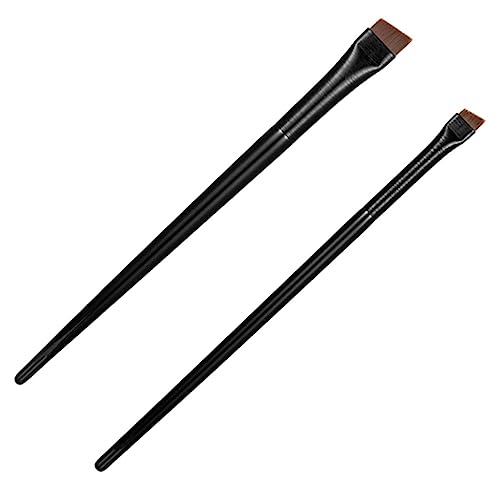 BELLIFFY 3sätze Teiliges Augenbrauenpinsel Und Eyeliner-pinsel Abgeschrägt Und Ultra-dünn Für Präzises Make-up Tragbar Für Profis Und Anfänger Langlebige Holzgriffe Für Feine Linien von BELLIFFY