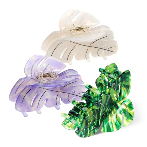 BELLIFFY 3stücke Haarspangen Aus Acetat Haarklammern Mit Starkem Halt Für Dünnes Und Dickes Haar Accessoires Für Damen Und Mädchen von BELLIFFY