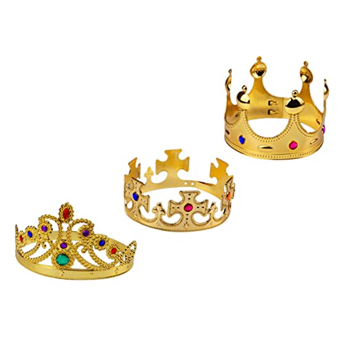 BELLIFFY Kinderkronen-stirnband Goldene Tiara-kopfschmuck Elegante Haarreifen Für Mädchen Party-accessoires Stirnbänder 3 Stück Satz BELLIFFY Kinderkronen-stirnband Goldene Tiara-kopfschmuck Elegante Haarreifen Für Mädchen Party-accessoires Stirnbänder 3 Stück Satz von BELLIFFY