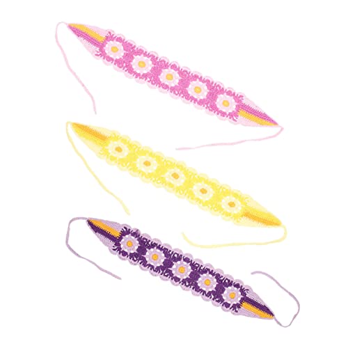 BELLIFFY 3stücke Blumen-haarbänder Bequeme Haarreifen Für Mädchen Für Partys Picknicks Und Verschiedene Anlässe von BELLIFFY