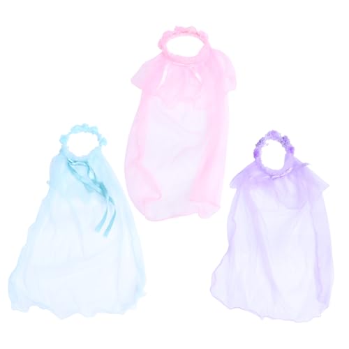 BELLIFFY 3stücke Mädchenkranz Mit Schleier Blumenkranz Hochzeitsschleier Haarschmuck Für Blumenmädchen Kopfbedeckung Für Hochzeit Kommunion Party Fotografie von BELLIFFY