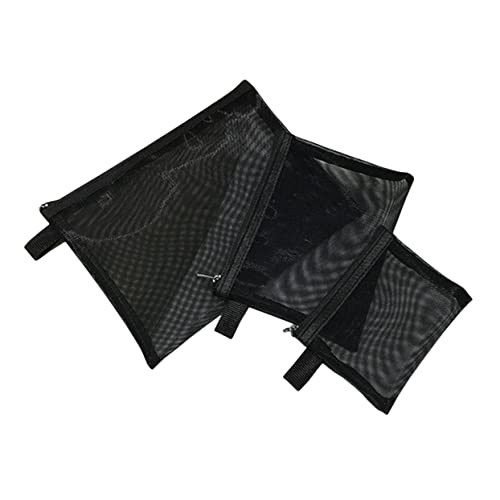 BELLIFFY 3stücke Teiliges Transparenter Mesh-kosmetiktaschen Praktische Reißverschluss-Organizer Für Reisen Tragbare Kosmetik Und Toilettenartikel-aufbewahrung Für Damen Und Mädchen von BELLIFFY
