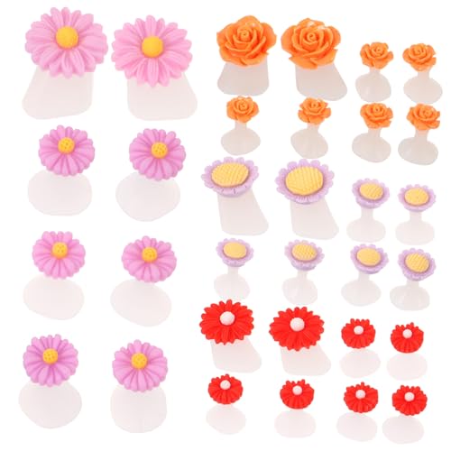 BELLIFFY 32stücke Zehentrenner Aus Silikon Dekorative Für Pediküre Zehentrenner Für Nagellack Mit Blumenmotiv Für Damen Und Mädchen Für Nailart von BELLIFFY