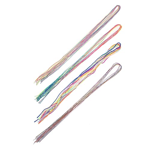 BELLIFFY Lebendige farbenfrohe Dreadlock-Flechtschnur Haarwickelschnur für Zöpfe 36 Haarschnüre mit Perlen Haar-Accessoires für Zöpfe für Damen von BELLIFFY