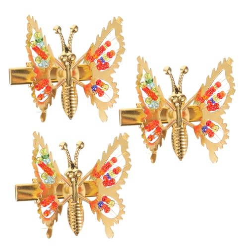 BELLIFFY 3stücke Schmetterling Haarspange Antike Schmetterling Haar Clip Fee Haarspange Damen Haar Accessoires Für Mädchen Für Damen von BELLIFFY