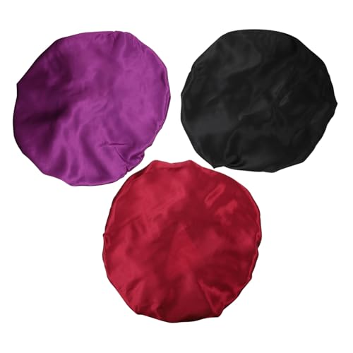 BELLIFFY Satin-haarhaube Zum Schlafen Runde Nachtmützen Für Damen Elastische Schlafmützen Mit Breiter Krempe BELLIFFY Satin-haarhaube Zum Schlafen Runde Nachtmützen Für Damen Elastische Schlafmützen Mit Breiter Krempe von BELLIFFY