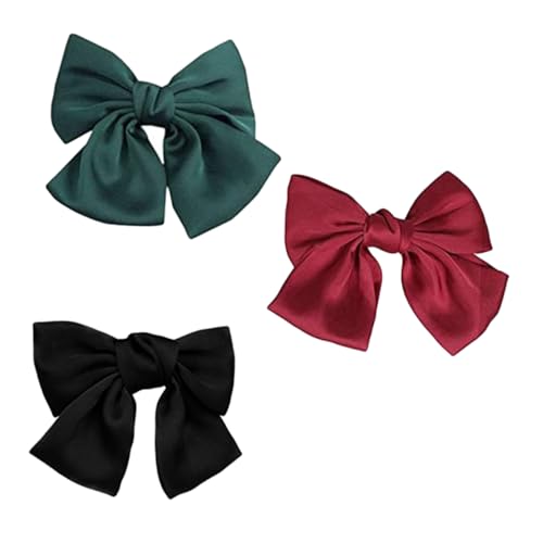 BELLIFFY 3stücke Teiliges Große Doppel-schleifen-haarspangen Für Damen Rutschfeste Haarklammern Für Hochsteckfrisuren Und Partys von BELLIFFY