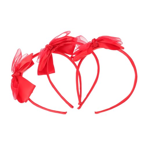 BELLIFFY Stylische Haarreifen Mit Schleife 3 Stück Party-stirnbänder Zartes Seidenstoff-design Für Festivals Und Cosplay-anlässe von BELLIFFY