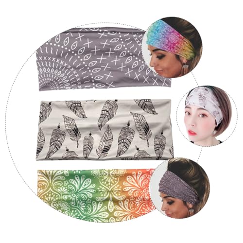 BELLIFFY 3stücke Lauf-haarbänder Workout-haarbänder Mit Blumendruck Elastische Rutschfeste Stirnbänder Für Sport Yoga Und Tägliche Nutzung BELLIFFY 3stücke Lauf-haarbänder Workout-haarbänder Mit Blumendruck Elastische Rutschfeste Stirnbänder Für Sport Yoga Und Tägliche Nutzung von BELLIFFY