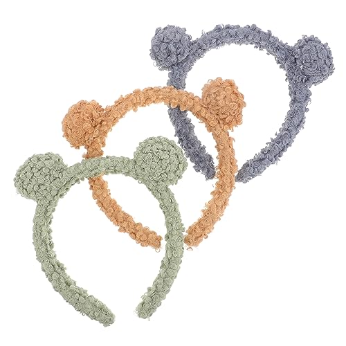 BELLIFFY Plüsch-Stirnband mit Tierohren 3 Stück Fell-Stirnband für Mädchen für Partys Kostüme Halloween von BELLIFFY