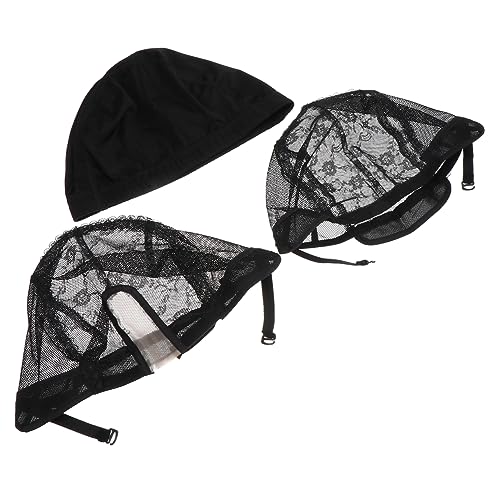 BELLIFFY 3stücke Netzkappe Für Damen Perücken Premium-netzkappe Langlebige Netzkappe Praktische Stabiles Netz Für Perücken Waschbar Haar Pflege Werkzeug Net Perücke Mesh von BELLIFFY