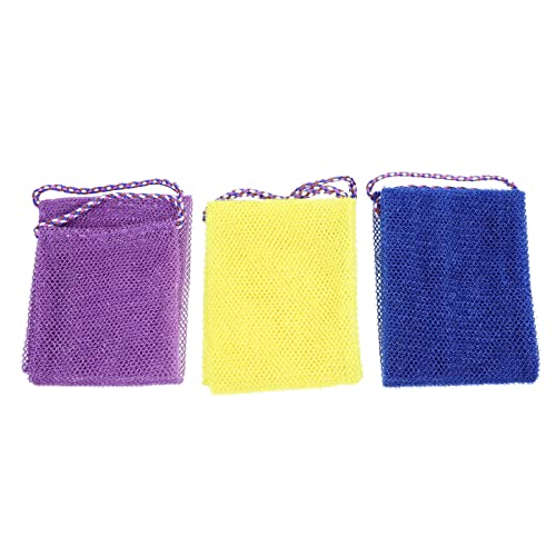 BELLIFFY 3st Badetuch Mit Kordelzug Körperwäscher Für Die Dusche Reinigungstücher Badebürste Badewäscher Für Den Körper Badeschwämme Zum Dusch-rückenpeeling Körper Nylon von BELLIFFY