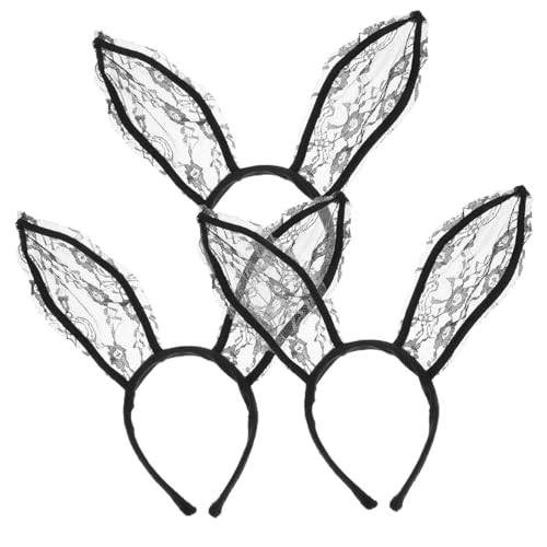 BELLIFFY 3stücke Hasenohren Haarreifen Aus Spitze Für Karneval Und Halloween Niedliche Bunny Headbands Für Partys Und Cosplay Bequem Und Dekorativ BELLIFFY 3stücke Hasenohren Haarreifen Aus Spitze Für Karneval Und Halloween Niedliche Bunny Headbands Für Partys Und Cosplay Bequem Und Dekorativ von BELLIFFY
