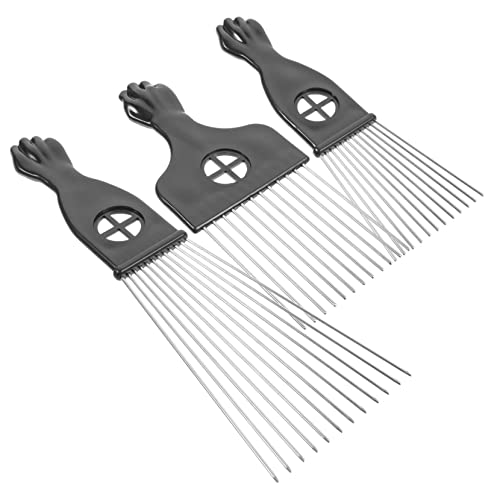 BELLIFFY Kosmetik Mit Metall-afro-haarkamm Und Bartkamm Haarkamm Für Männer Zum Entwirren Und Stylen von BELLIFFY