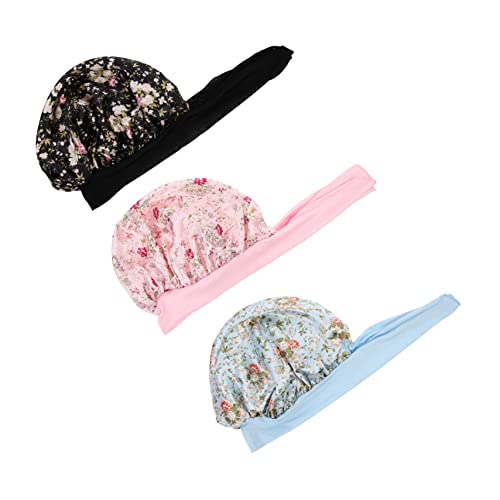 BELLIFFY Kinder Schlafhaube Atmungsaktiv Und Praktisch Elastisches Design Als Haarschutzmütze Leicht Und Tragbar Für Kinder von BELLIFFY