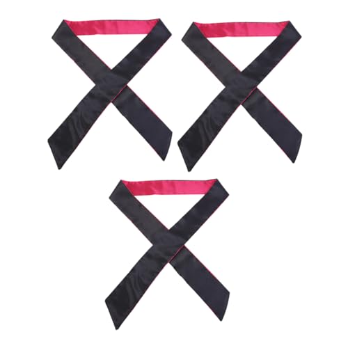 BELLIFFY 3st Stirnband Taillengürtel Aus Satinband Seidentaschentuch Halstuch Aus Seide Bandana Für Haare Quadratischer Halstuch Satin-krawatte Halstuch Satin Satinarmband Polyester von BELLIFFY