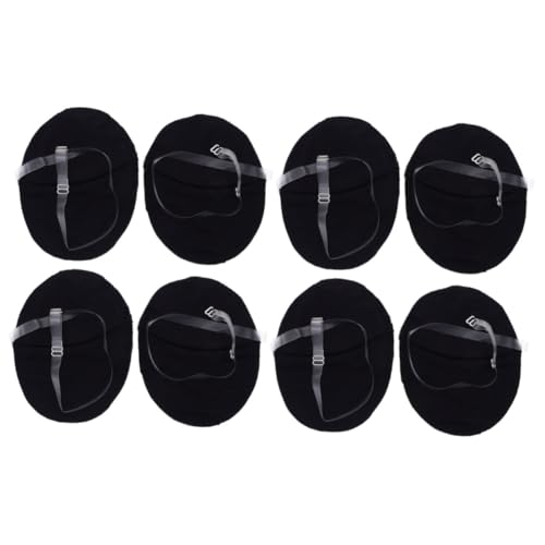 BELLIFFY 4 Paare Schweißpads Unter Den Achseln Workout-sport-bhs Für Frauen Achselschweißpads Für Damen Achselpolster Zum Laufen Trainings-bhs Für Frauen Stick-bhs Für Damen Black Reinigen von BELLIFFY